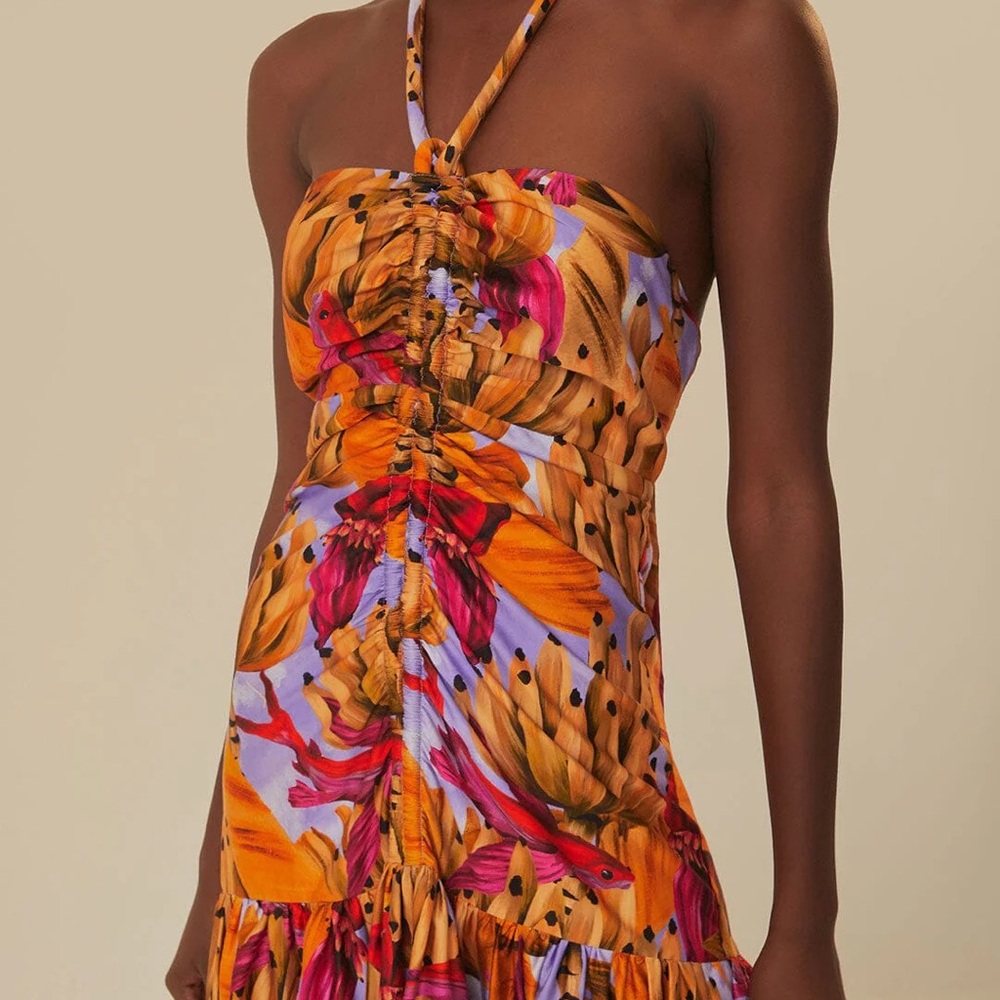 Lilac Banana Forest Organic Cotton Maxi Dress